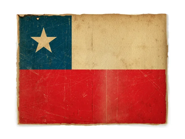 Гранж-флаг Чили — стоковое фото