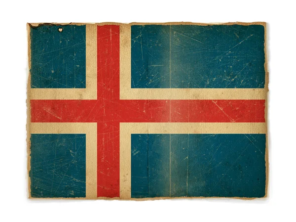 Grunge Izland zászlaja — Stock Fotó