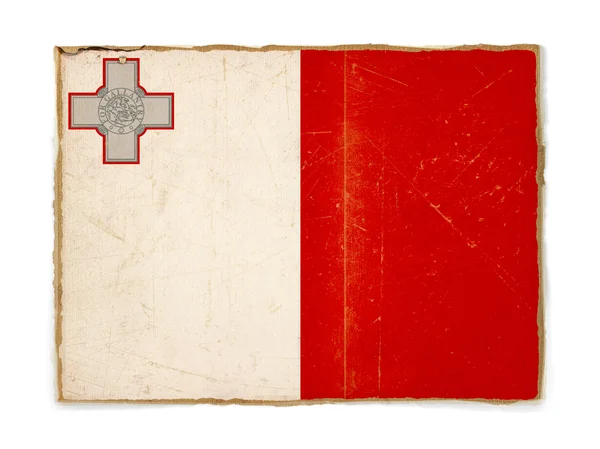 Flaga ilustracja malta — Zdjęcie stockowe