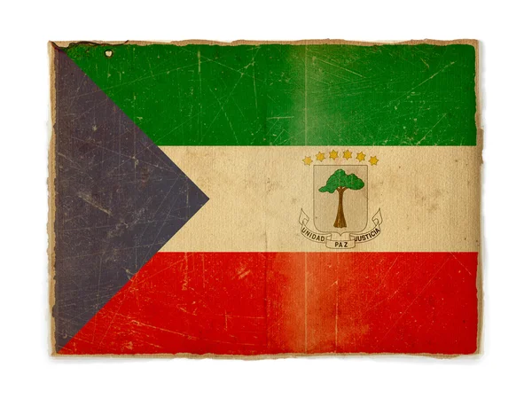 그런 지 적도 기니의 국기 — 스톡 사진