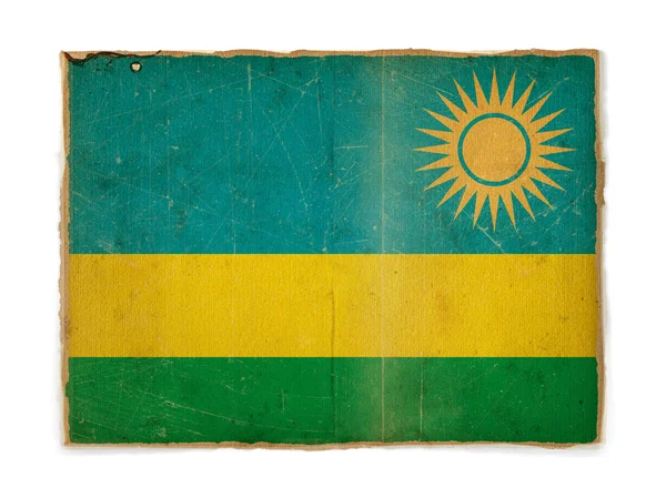 Bandera Grunge de Ruanda —  Fotos de Stock