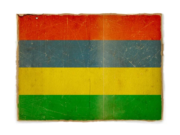 Bandera grunge de mauritius — Foto de Stock