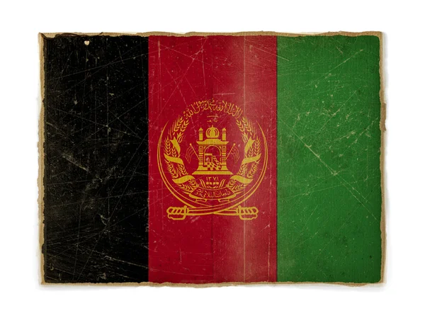 Гранж-флаг Афганистана — стоковое фото