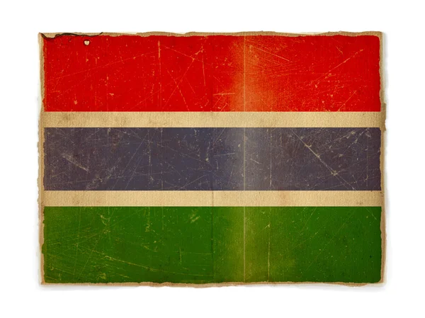 Grunge vlag van gambia — Stockfoto