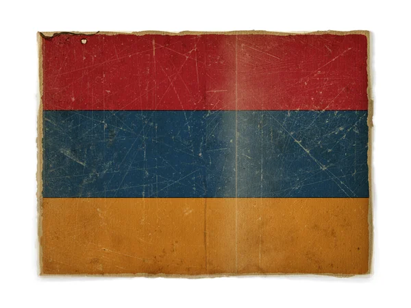 Armenische Grunge-Flagge — Stockfoto