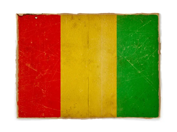 Vlajka Guiney Grunge — Stock fotografie