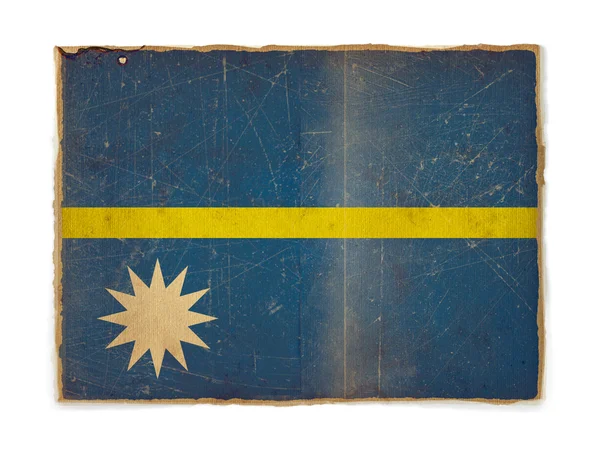Bandiera Grunge di Nauru — Foto Stock
