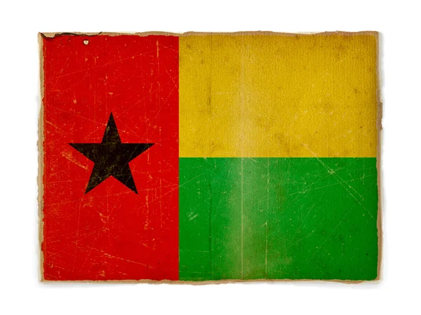 Grunge-Flagge von Guinea-Bissau — Stockfoto