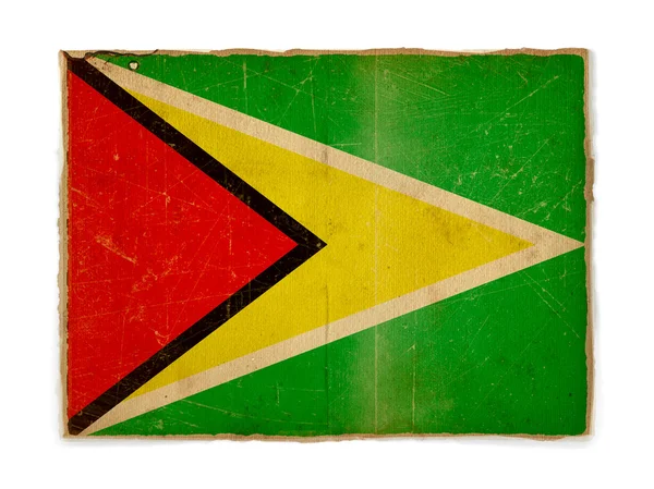 圭亚那的Grunge国旗 — 图库照片