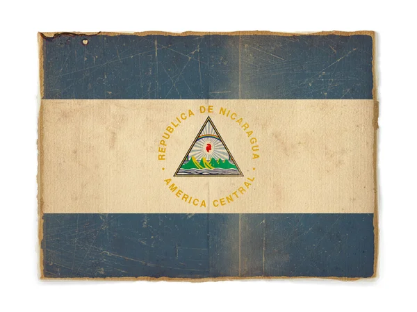 Grunge-Flagge Nicaraguas — Stockfoto
