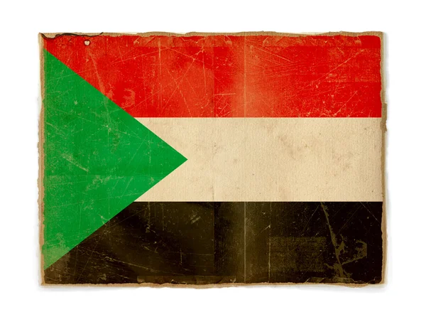 Bandeira de Grunge de Sudan — Fotografia de Stock