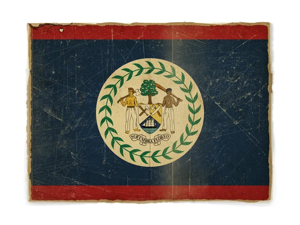 Grunge flag of Belize — Stock Photo, Image