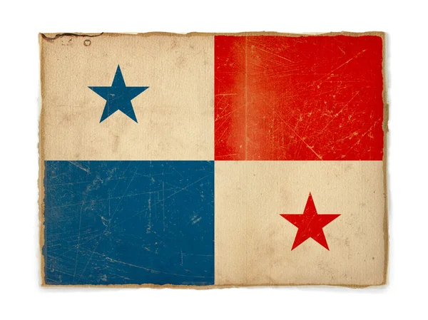 Grunge vlag van panama — Stockfoto