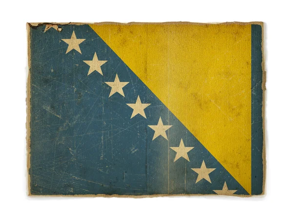 Bandiera grunge di bosnia ed erbe — Foto Stock