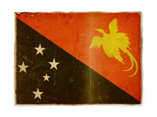 Bandera Grunge de Papua New Guinea — Foto de Stock