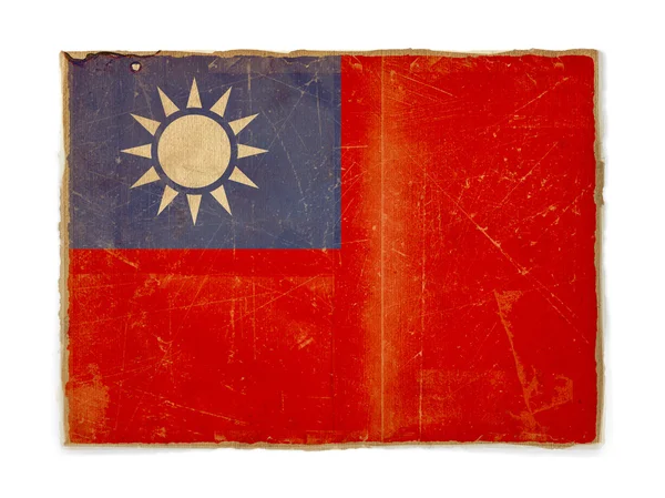 Taiwans flagg – stockfoto