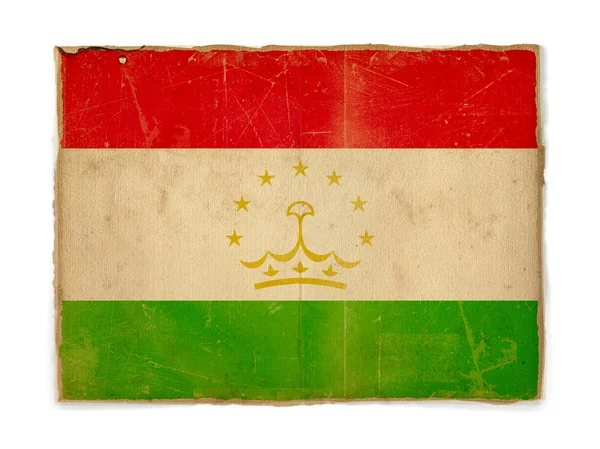 Grunge flag of Tajikistan — Stock Photo, Image