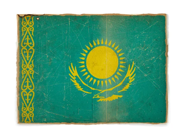 Grunge vlag van Kazachstan — Stockfoto