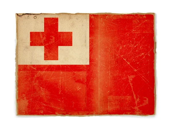 Grunge lippu Tonga — kuvapankkivalokuva