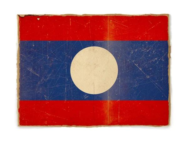 Grunge flag of Laos — Stock Photo, Image