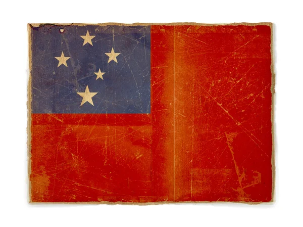 Grunge-Flagge von Samoa — Stockfoto