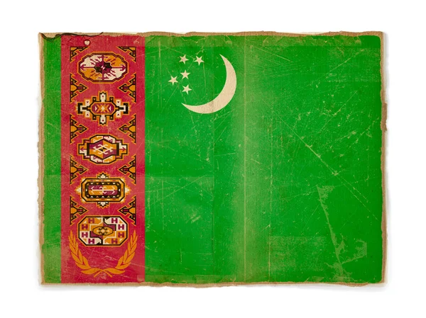 Grunge σημαία του Τουρκμενιστάν — Φωτογραφία Αρχείου