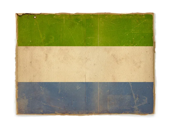 Bandera Grunge de Sierra Leona — Foto de Stock