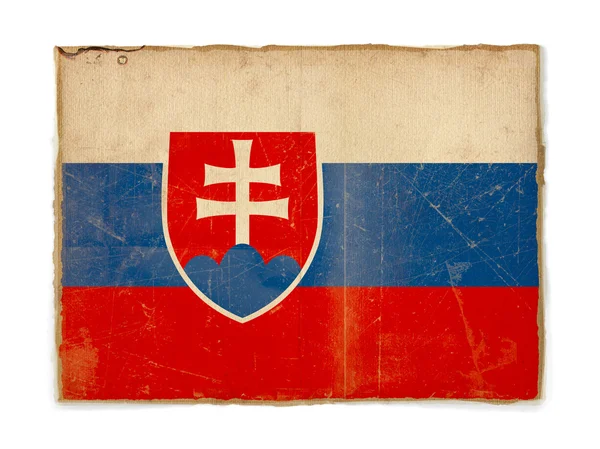 Grunge flag of Slovakia — Stock Photo, Image