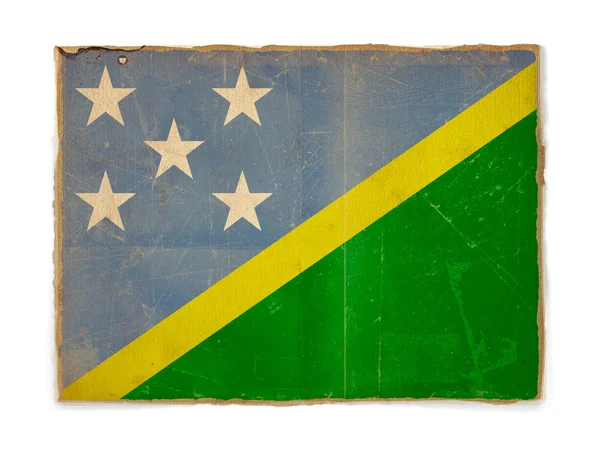 Bandera grunge de Islas Salomón —  Fotos de Stock