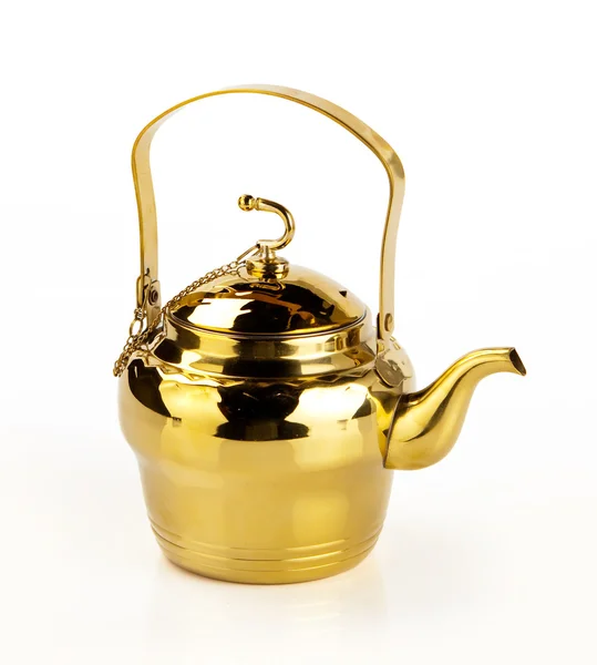 Old, metal teapot — Zdjęcie stockowe