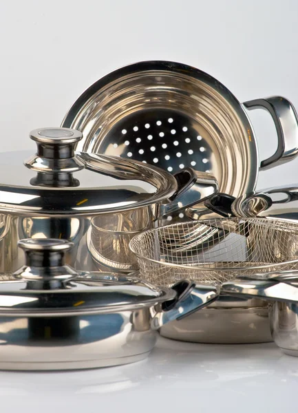 Kovové nádobí — Stock fotografie