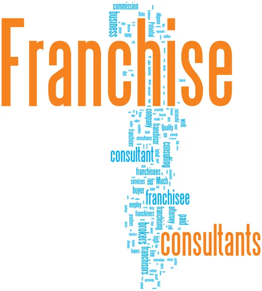 Franchise word cloud — Stock Vector