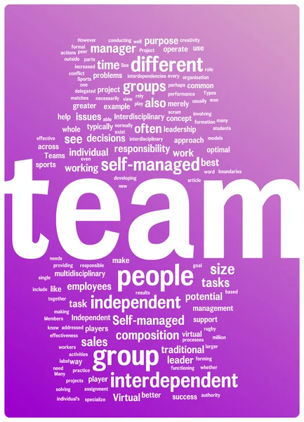 stock vector Team word cloud illustration