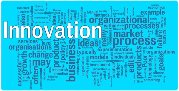 Innovation word cloud illustration — Stock Vector