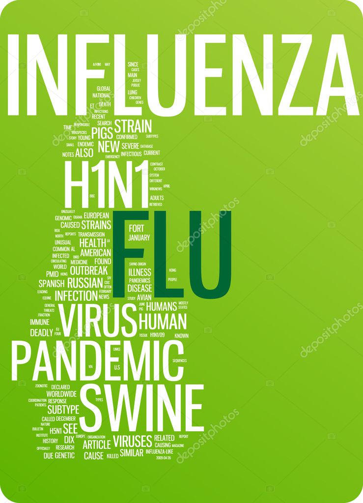 Flu Word Cloud Illustration Stock Vector By ©gilmanshin 9024985