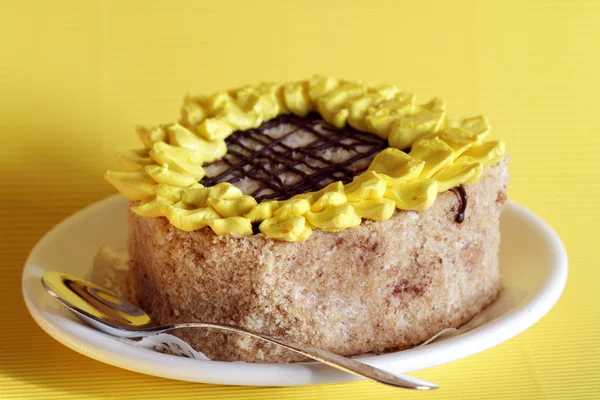 Cake Sunflower — Stock Photo, Image
