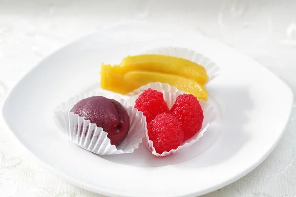Sladký marcipán ovoce — Stock fotografie