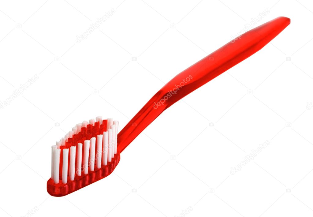 Red toothbrush