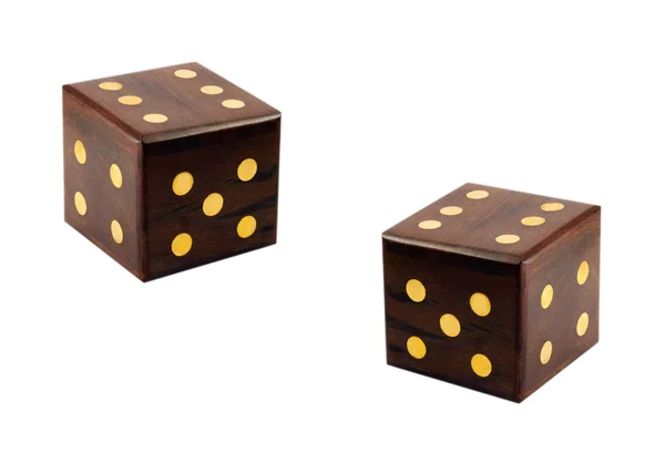 Wooden dice — Stock Photo, Image