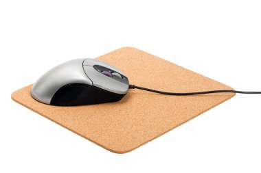 bilgisayar mouse pad üzerinde