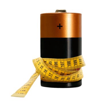 Accumulator in measuring tape clipart