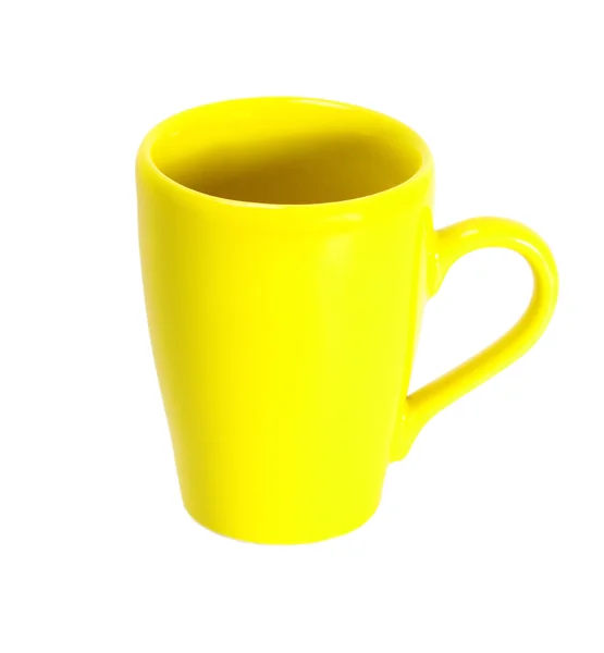 Кубок кухоль жовтий — стокове фото