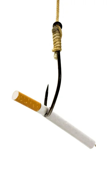 Sigara olan kanca kavramı — Stok fotoğraf