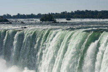 Where Niagara river becomes Niagara Falls clipart