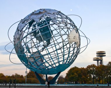 Globe Sculpture In Corona Park of Queens clipart