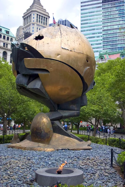 Monument 911. Moved from the site of the World Trade Center — Stock Photo, Image