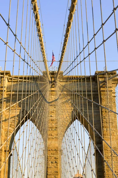 Brooklyn híd, New York, USA — Stock Fotó