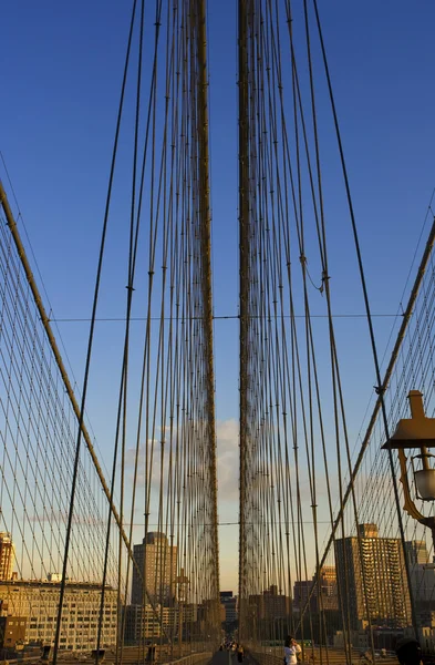 Brooklyn bridge, New York, États-Unis — Photo