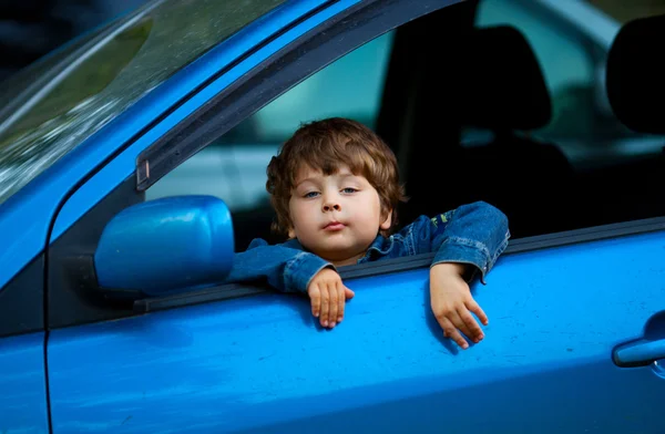 stock image Child in the car