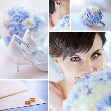 Wedding collage clipart